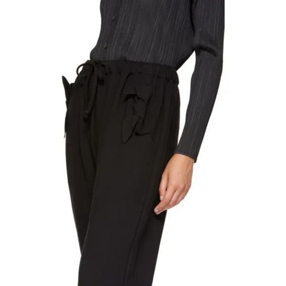 SIMONE Rocha Black Bow Jogger Lounge Pants Size Large - Picture 4 of 14